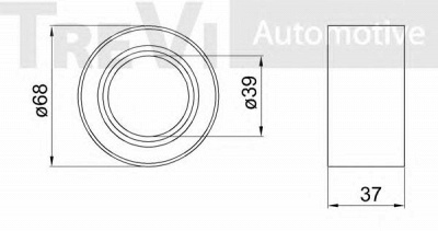 TREVI AUTOMOTIVE wb1840 -  Комплект подшипника ступицы колеса
